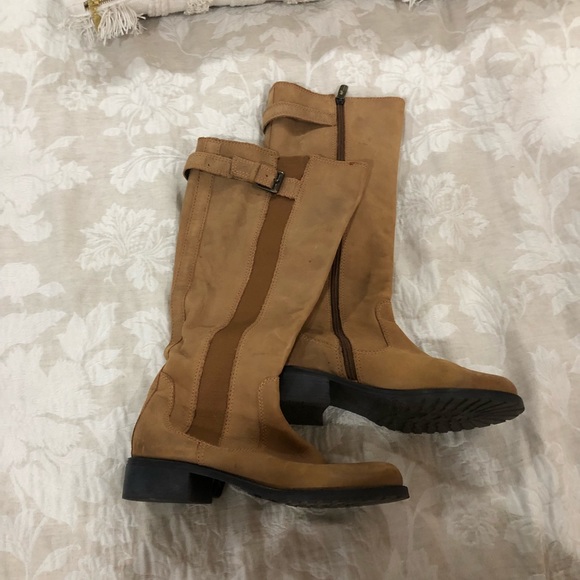 Donald J Pliner Brown Leather Buriel Riding Boots - Picture 2 of 4